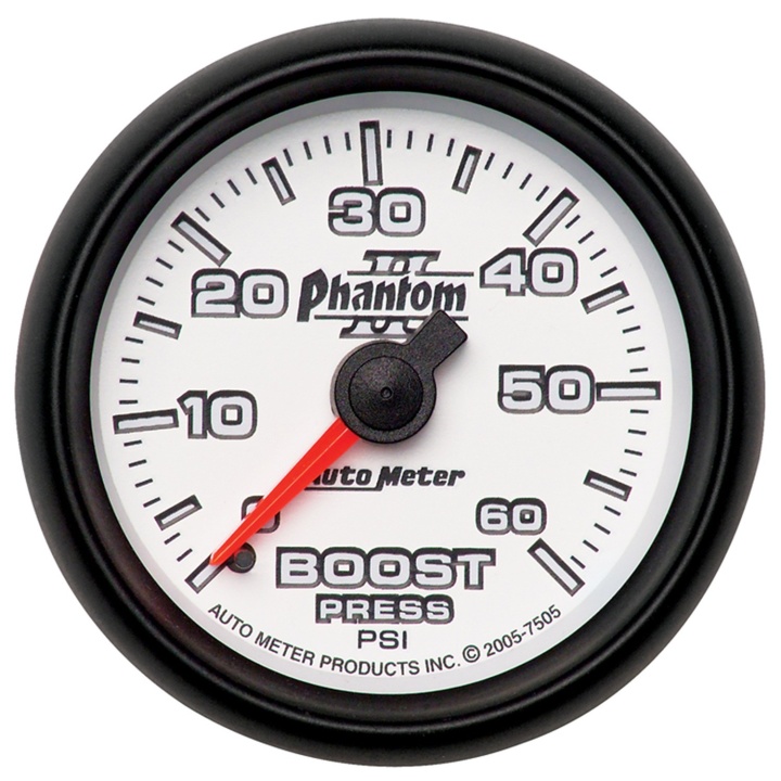 atm7505 Laddtrycksmätare 52mm 60PSI (Mekanisk) PHANTOM II