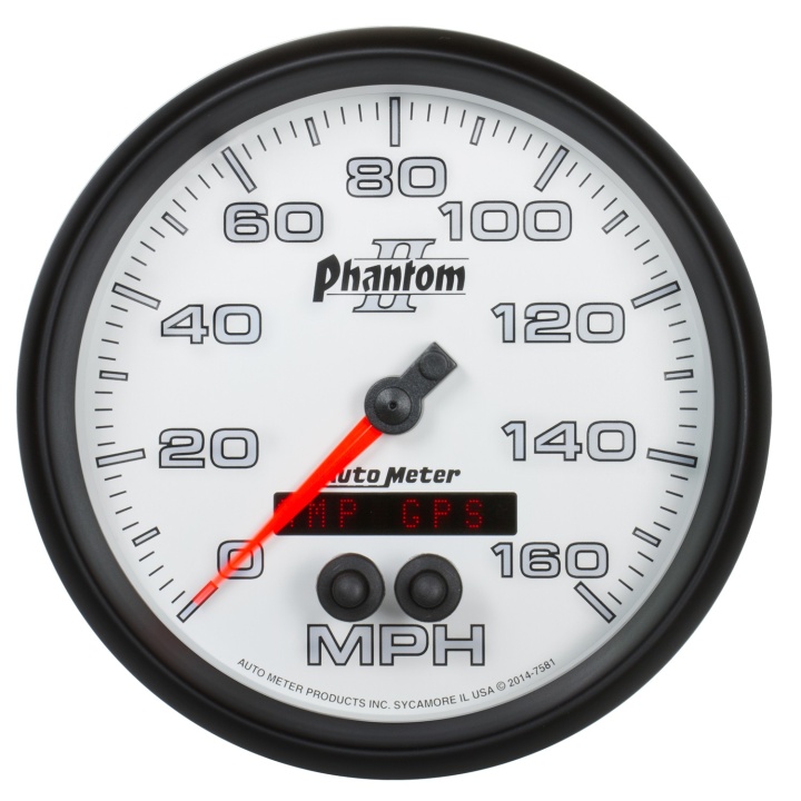 atm7581 Hastighetsmätare 127mm 160MPH GPS-Styrd PHANTOM II