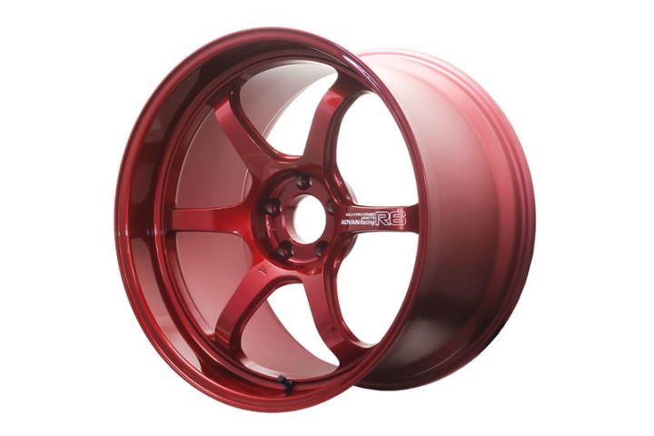 avnYA60H38ECR Advan R6 20x8,5 +38mm 5-114,3 Racing Candy Red Fälg