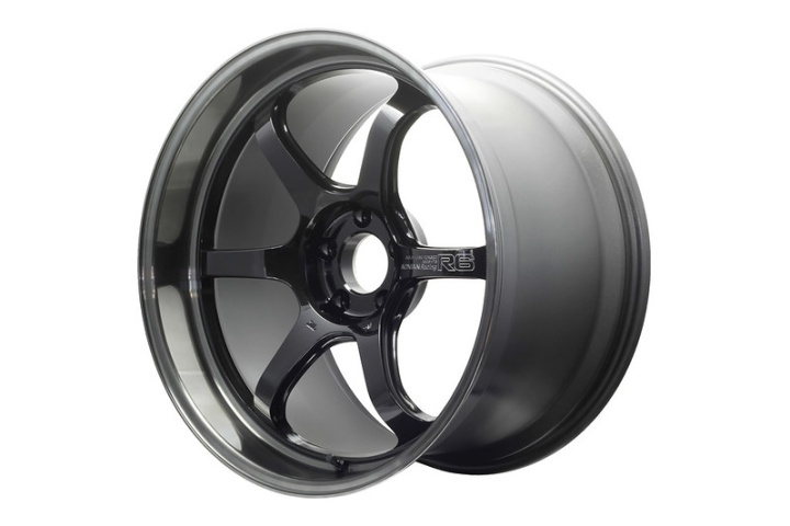 avnYA60K45EBG Advan R6 20x10 +45mm 5-114,3 Machining & Svart Coating Graphite Fälg