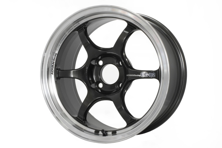 avnYAT5E30AMBG Advan RG-D2 15x7,0 +30 4-100 Machining & Svart Gunmetallic Fälg