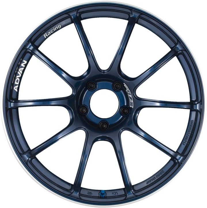 avnYAZ7E47AE Advan RZII 17x7,0 +47 4-100 Racing Indigo Blå Fälg