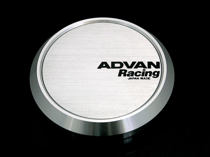 avnZ9158 Advan 63mm Platt Centrumkapsel - Silver Alumit