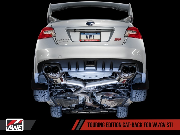 awe3015-43108 WRX STi 15+ Catback Track / Touring Edition AWE Tuning (Svarta, Touring Edition)