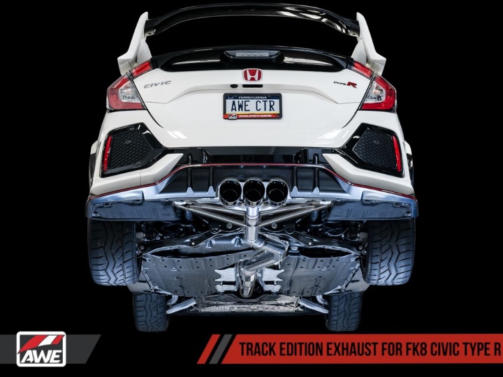 awe3015-52004 Civic Type-R FK8 Catback Touring / Track Edition AWE Tuning (Polerade, Touring Edition)