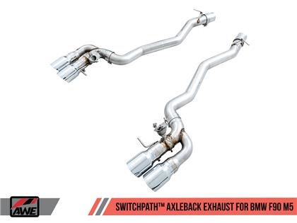 awe3025-43065 BMW M5 F90 18-19 SwitchPath Axle-Back Avgassystem AWE Tuning