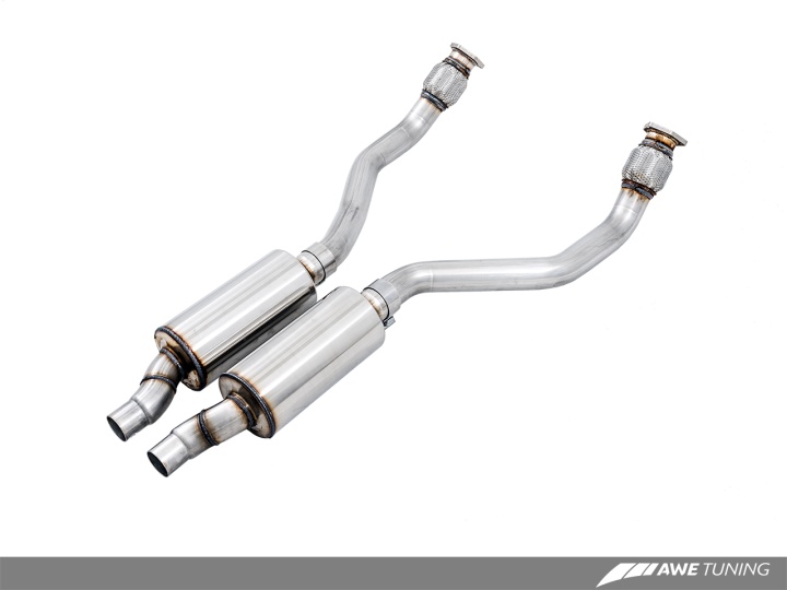 awe3215-11030 Audi 3.0T Resonated Downpipes AWE Tuning