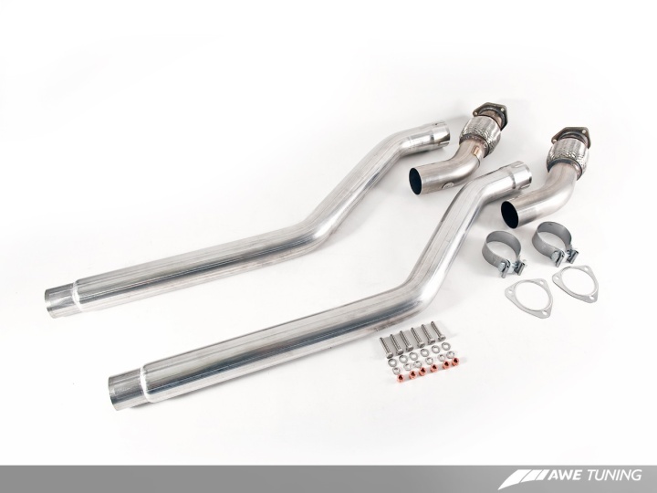 awe3220-11010 Audi 3.0T Non-Resonated Downpipes AWE Tuning