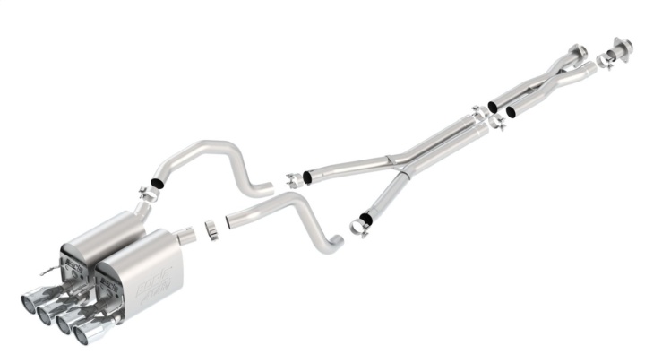 bor140453 2005-2008 Chevrolet Corvette C6 Cat-Back Avgassystem ATAK Borla