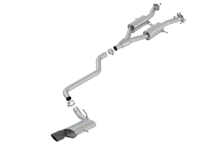 bor140748BC 2014-2021 Jeep Grand Cherokee WK2 Cat-Back Avgassystem S-Type Borla