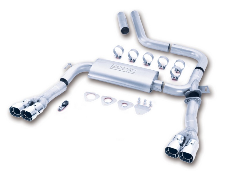 bor14780 1998-2002 Chevrolet Camaro SS / Camaro Z/28 / Pontiac Trans-Am / Firebird / Formula Firebird Cat-Back Avgassystem S-Type Borla