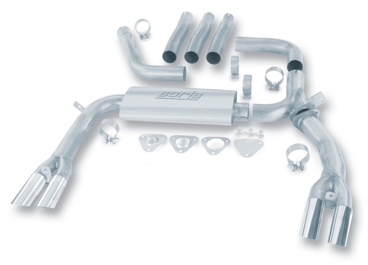 bor14888 1984-1992 Chevrolet Camaro SS / Camaro Z/28 / Pontiac Trans-Am / Firebird / Formula Firebird Cat-Back Avgassystem Borla