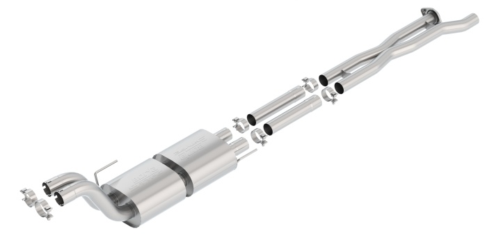 bor60637 2017-2020 Ford F-150 Raptor / Limited S-Type X-Pipe med Mid Pipes Borla
