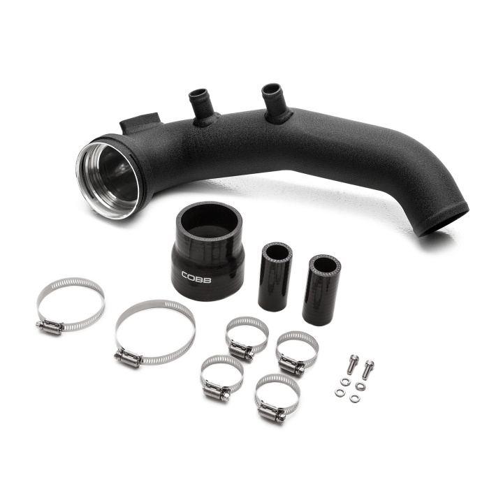 cobb7B1212 BMW N54 Charge Pipe Svart Wrinkle COBB Tuning