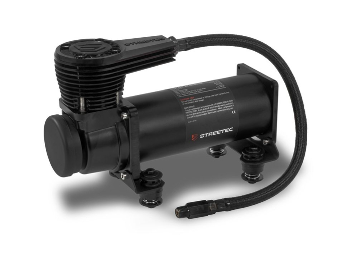 STREETEC comp1 EVO Svart Kompressor i gruppen Universalt / Chassi / Luftfjädring / Lösa delar för luftfjädring / Kompressorer för luftfjädring hos DDESIGN AB (comp1_evo_black)