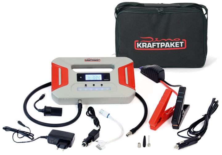 Starthjälp med Powerbank & Kompressor 12v - 600A Dino Kraftpaket i gruppen Universala produkter / Motorsportprodukter / Verktyg & Tillbehör / Verktyg & Garagetillbehör hos DDESIGN Scandinavia AB (dk-119002850641)