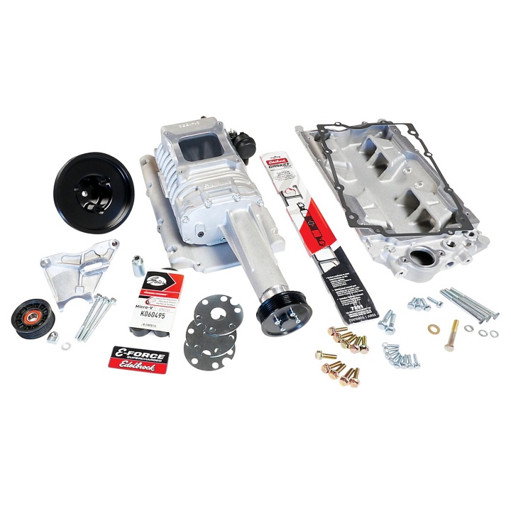 ede1551 Chevy Small Block 57-86 Med Förgasare Kompressor Kit  Edelbrock