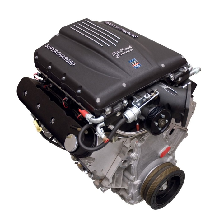 ede46750 Crate Engine LS416 Smidd Kompressormatad 720HK 9.5:1 Edelbrock