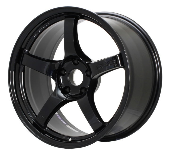 Gram Lights 57CR 18x9.5 +12 5x114.3 Glossy Black (SET) main image 0