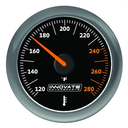 inn3861 MTX-A: Temperaturmätare För Vätska (Olja, Vatten etc) Svart Mätarkit Innovate Motorsport