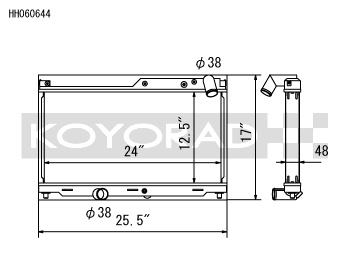 koyHH060644 Mazda RX-7 93-95 Aluminium Kylare Koyorad