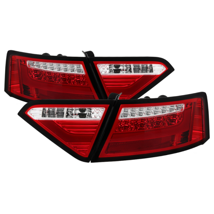 Audi A5 08-12 (För bilar med original LED-Baklampor) LED Bakljus - Röda Klara Spyder Auto i gruppen Bilmodeller / Audi / A5 - S5 - RS5 (8T/8F) 2008-2016 / Styling hos DDESIGN AB (spy5083258)