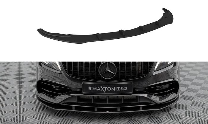 Mercedes A-Klass AMG-Line W176 Facelift 2015-2018 Street Pro Frontläpp / Frontsplitter Maxton Design i gruppen Bilmodeller / Mercedes Benz / A-Klass 12-18 (W176) / Styling hos DDESIGN AB (v-MEA176FAMGLINECNC-FD1B)