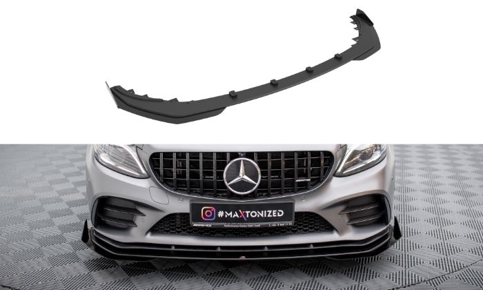 Mercedes AMG C43 Coupe C205 Facelift 2018-2022 Street Pro Frontläpp / Frontsplitter + Splitters Maxton Design i gruppen Bilmodeller / Mercedes Benz / C-Class 15-21 (W205) / Styling hos DDESIGN AB (v-MEC205F43CCNCFD1BFSF1G)