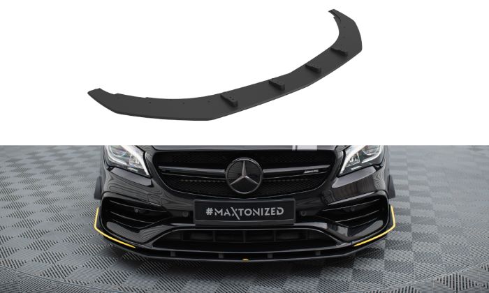 Mercedes-AMG CLA 45 Aero C117 Facelift 2017-2019 Street Pro Frontläpp / Frontsplitter Maxton Design i gruppen Bilmodeller / Mercedes Benz / CLA-Class 13-19 (C117) / Styling hos DDESIGN AB (v-MECLA117AMGEROCNC-FD1B)