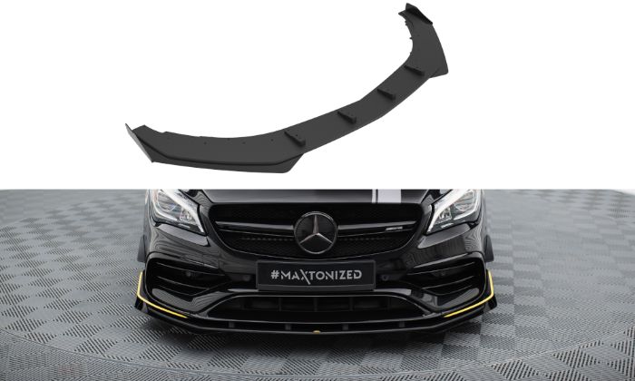 Mercedes-AMG CLA 45 Aero C117 Facelift 2017-2019 Street Pro Frontläpp / Frontsplitter med Splitters Maxton Design i gruppen Bilmodeller / Mercedes Benz / CLA-Class 13-19 (C117) / Styling hos DDESIGN AB (v-MECLA117AMGEROFD1BFSF1G)