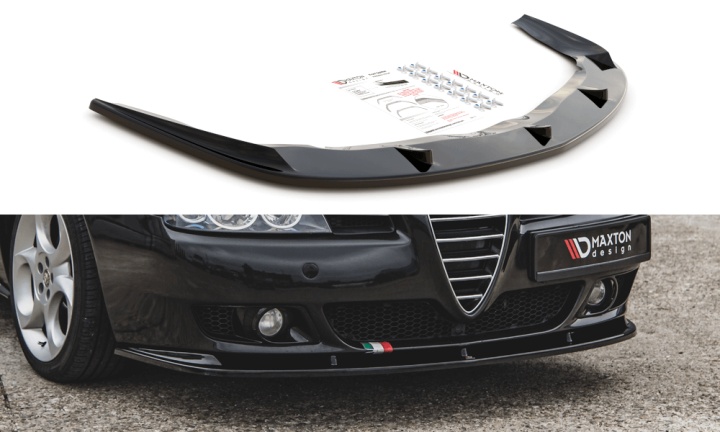 var-AL-156F-FD1T Alfa Romeo 156 Facelift 2003-2006 Frontsplitter V.1 Maxton Design 