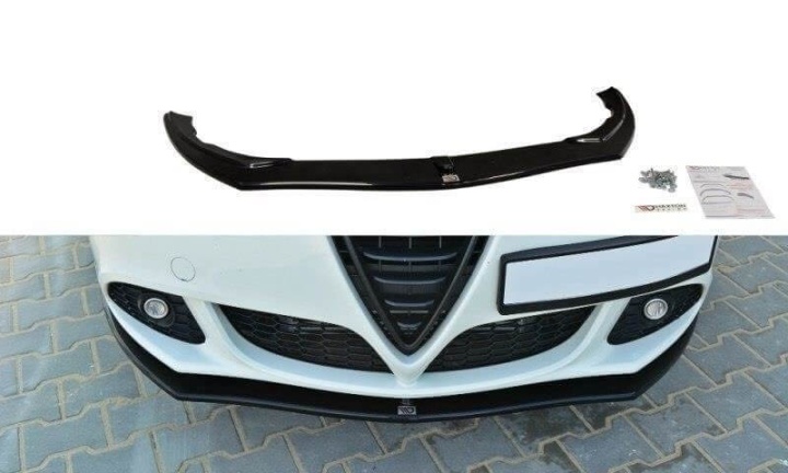 var-AL-GU-1-FD1T Alfa Romeo Giulietta 2010-2016 Frontsplitter V.1 Maxton Design 