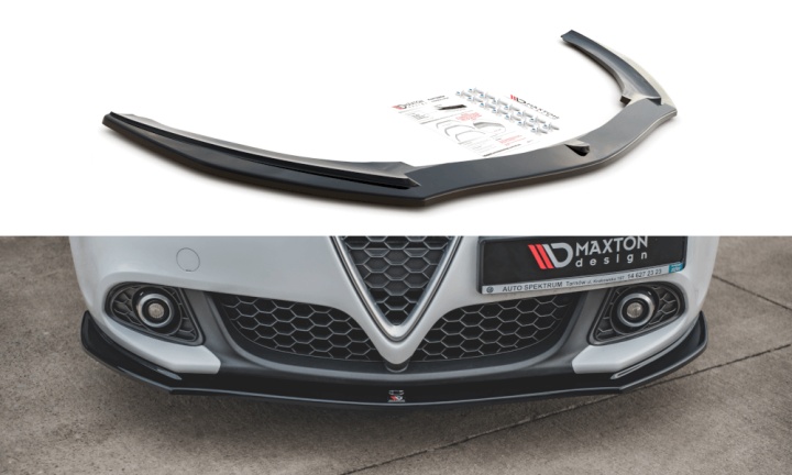 var-AL-GU-1F-FD1T Alfa Romeo Giulietta Facelift 2016-2020 Frontsplitter V.1 Maxton Design 