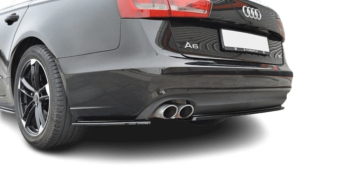 var-AU-A6-C7-AV-RSD1T Audi A6 C7 2011-2014 Bakre Sido Splitters Maxton Design 