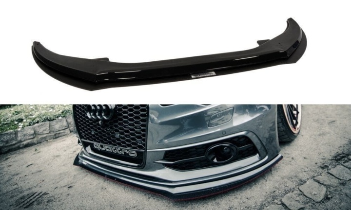 var-AU-A6-C7-SLINE-FD2T-C Audi S6 / A6 S-Line C7 2011-2014 Hybrid Frontsplitter Maxton Design 