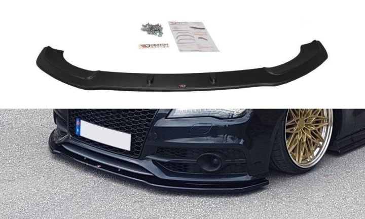 var-AU-A7-1-SLINE-FD2T Audi S7 / S-Line 2010-2014 Frontsplitter V.2 Maxton Design 