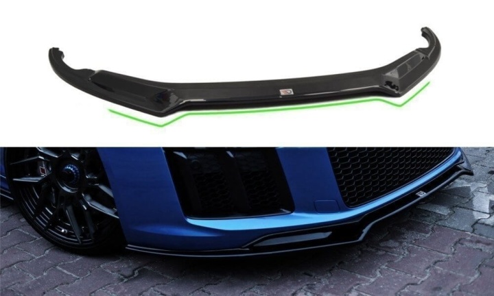 var-AU-R8-2-FD2T-FD2RT Audi R8 2015-2018 (Facelift) Frontsplitter V.2 Maxton Design 