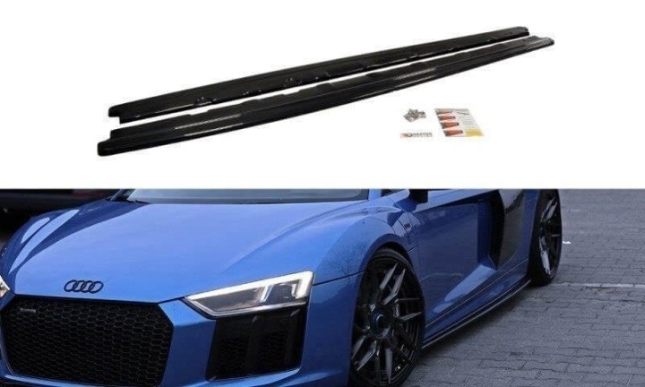 var-AU-R8-2-SD1T Audi R8 2015-2018 (Facelift) Sidoextensions Maxton Design 