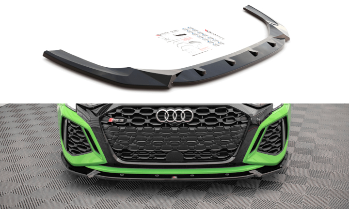 var-AU-RS3-8Y-S-FD1T Audi RS3 8Y 2020+ Frontsplitter V.1 Maxton Design 