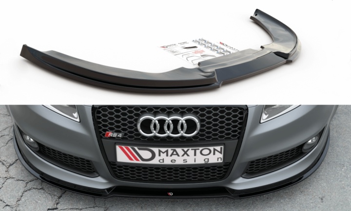 var-AU-RS4-B7-FD1T Audi RS4 B7 2006-2008 Frontsplitter V.1 Maxton Design 