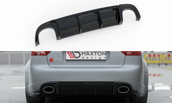 var-AU-RS4-B7-RS1T Audi RS4 B7 2006-2008 Diffuser Maxton Design 