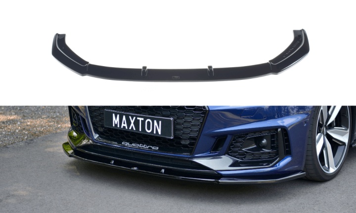 var-AU-RS4-B9-FD1T Audi RS4 B9 2017+ Frontsplitter V.1 Maxton Design 