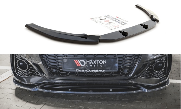 var-AU-RS5-2F-FD2T Audi RS5 F5 Facelift 2019+ Frontsplitter V.2 Maxton Design 