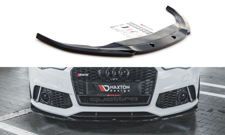 var-AU-RS6-C7-FD3T Audi RS6 C7 2013-2017 Frontsplitter V.3 Maxton Design 