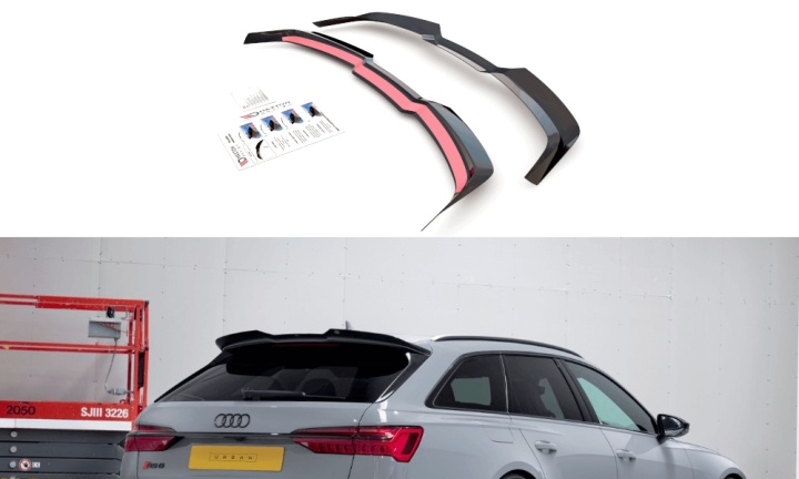 var-AU-RS6-C8-CAP2T Audi RS6 C8 2019+ Vingextension V.2 Maxton Design 