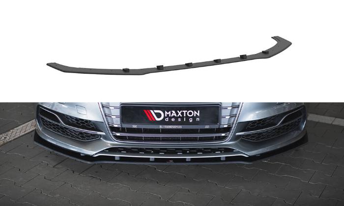 Audi S3 / A3 S-Line Sedan 8V 2013-2016 Street Pro Frontläpp / Frontsplitter Maxton Design i gruppen Bilmodeller / Audi / A3 - S3 - RS3 (8V) 2012-2019 / Styling hos DDESIGN AB (var-AUS33SCNC-FD1B)