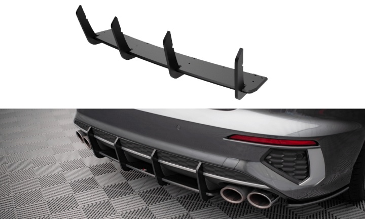 var-AUS38YSCNC-RS1B Audi S3 Sedan 8Y 2020+ Street Pro Diffuser V.1 Maxton Design 