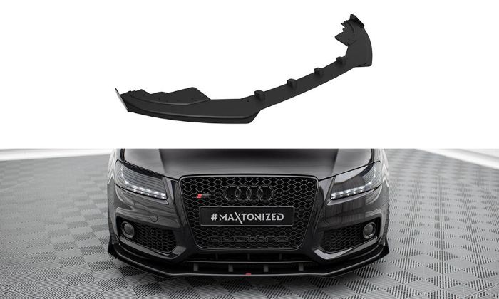 Audi S5 / A5 S-Line 8T 2007-2011 Street Pro Frontläpp / Frontsplitter + Splitters Maxton Design i gruppen Bilmodeller / Audi / A5 - S5 - RS5 (8T/8F) 2008-2016 / Styling hos DDESIGN AB (var-AUS51CNC-FD1B-FSF1G)