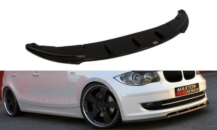 var-BM-1-81F-FD1T BMW 1-Serie E81/E87 2007-2011 Frontsplitter (Standard Facelift) Maxton Design 