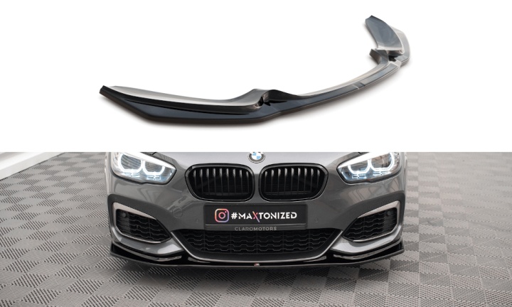 var-BM-1-F20F-M-FD3T BMW 1-Serie F20/F21 M-Sport LCI 2015-2019 Frontsplitter V.3 Maxton Design 